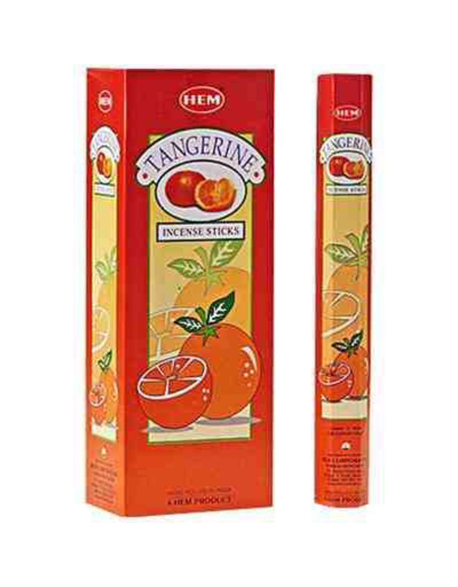 HEM 20 Gram Tangerine Hex Box Incense