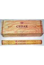 HEM 20 Gram Cedar Hex Box Incense