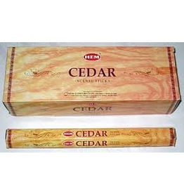HEM 20 Gram Cedar Hex Box Incense