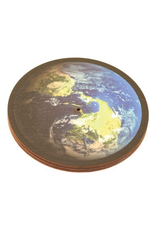 Wooden Round Earth Incense Burner