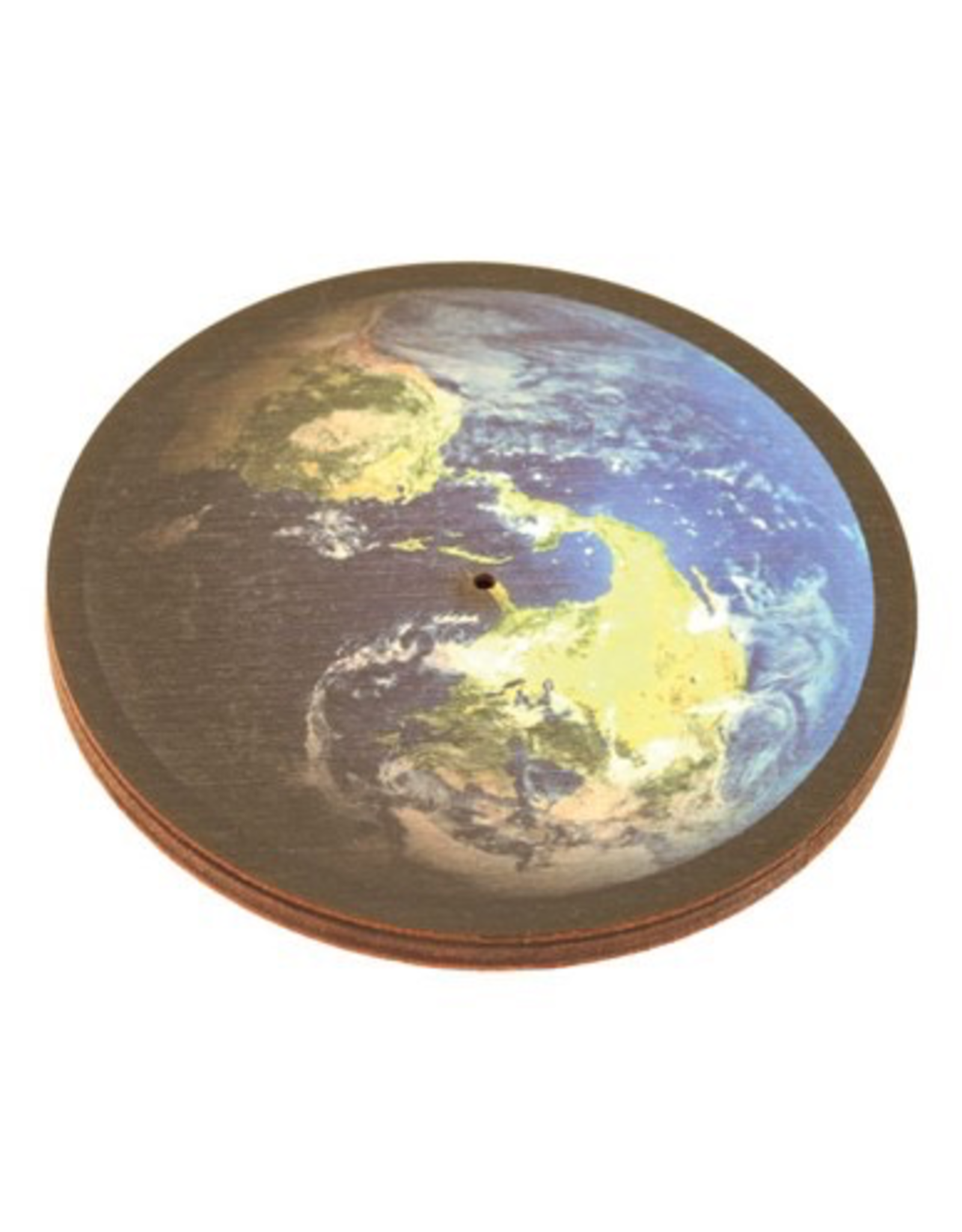 Wooden Round Earth Incense Burner