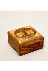 Laser Engraved Celtic Tree Wooden Box