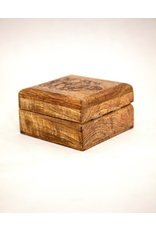 Laser Engraved Ganesha Wood Box