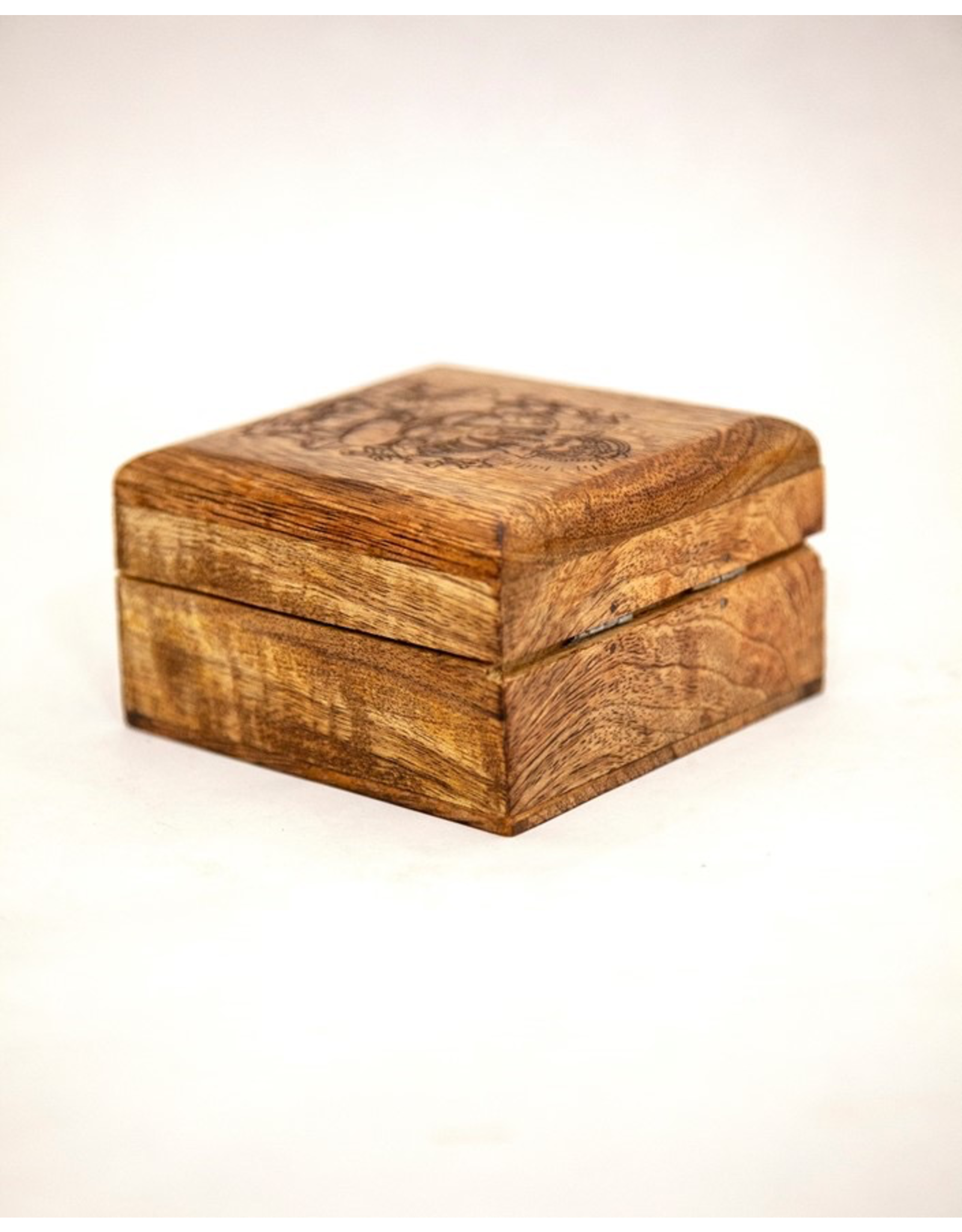 Laser Engraved Ganesha Wood Box