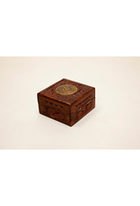 Wooden Box with Brass OM