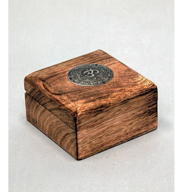 Wooden Box with Metal OM