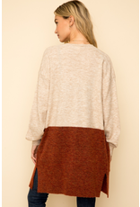 Color Block Cardigan Sweater