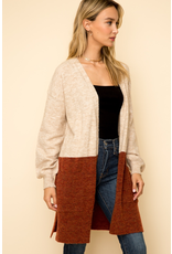 Color Block Cardigan Sweater