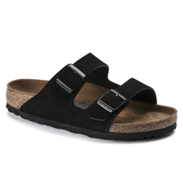 Birkenstock Arizona Soft Footbed Black Suede Sandal