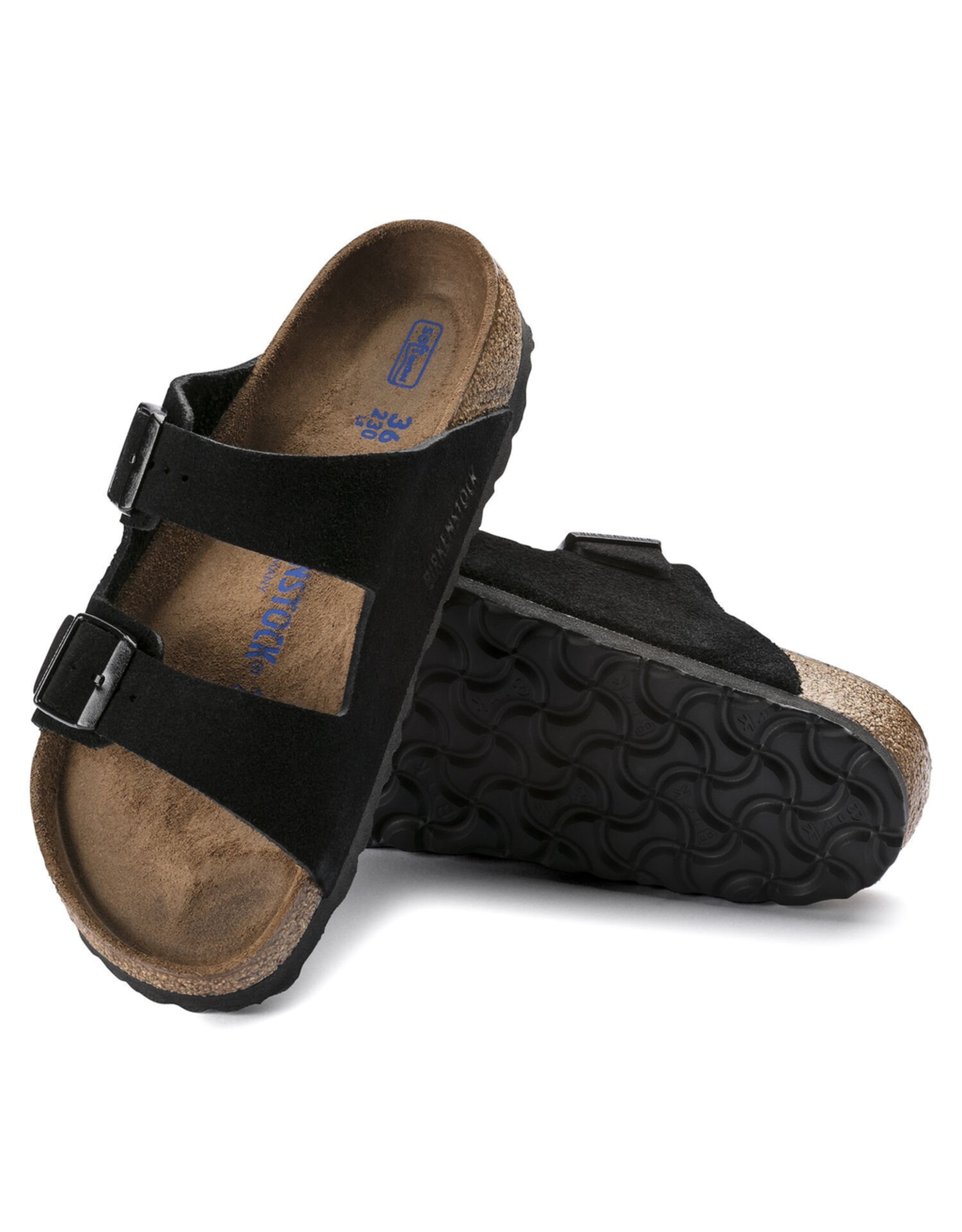 Birkenstock Arizona Soft Footbed Black Suede Sandal