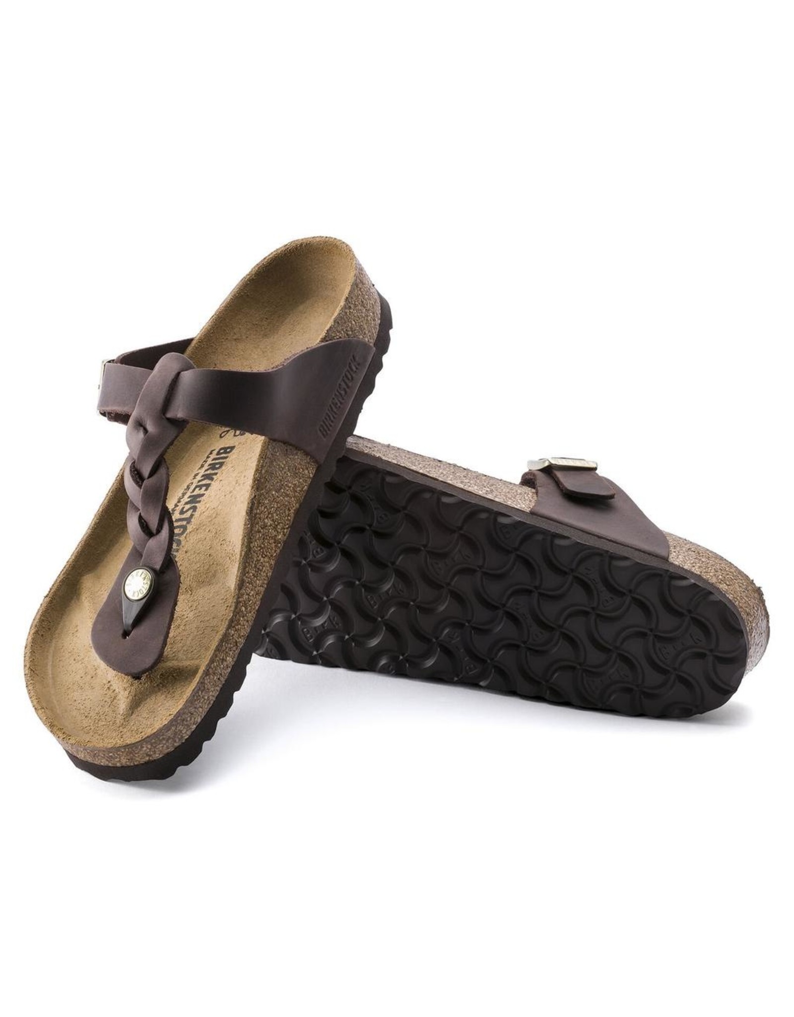 Birkenstock Habana Leather Gizeh Braid Sandal