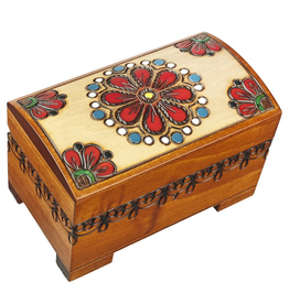 Enchanted Boxes Country Flowers Trunk Box