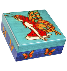Enchanted Boxes Fairy of the Butterflies Wood Box