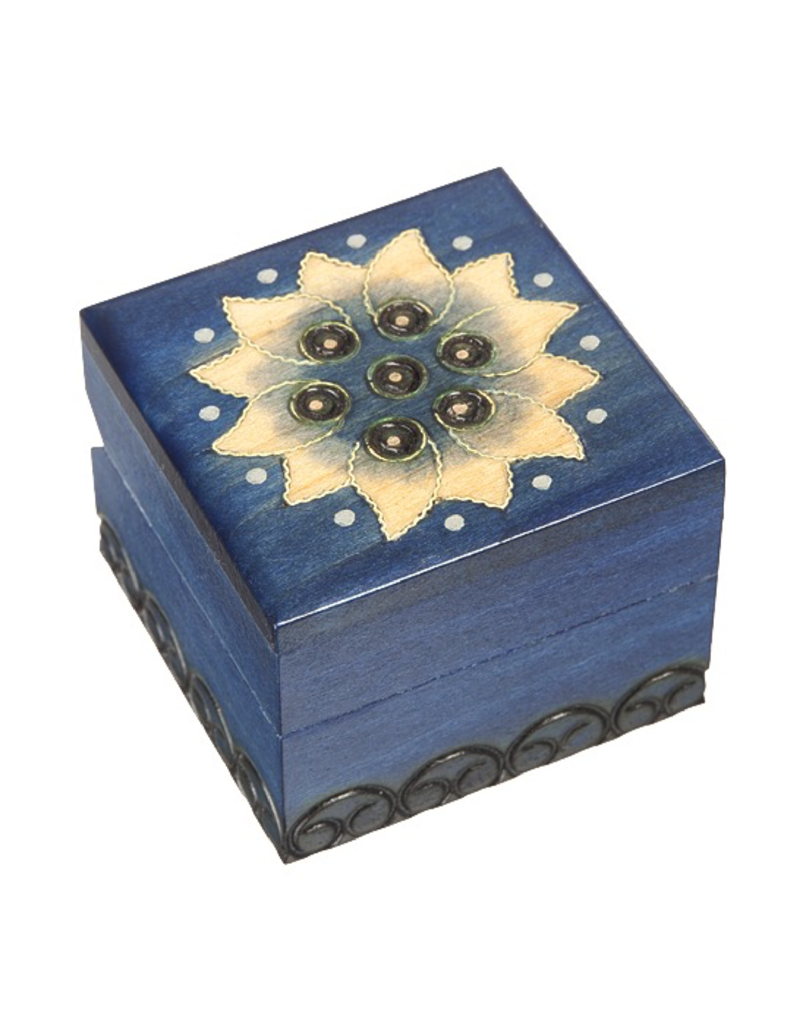 Enchanted Boxes Lotus Flower Small Wood Box