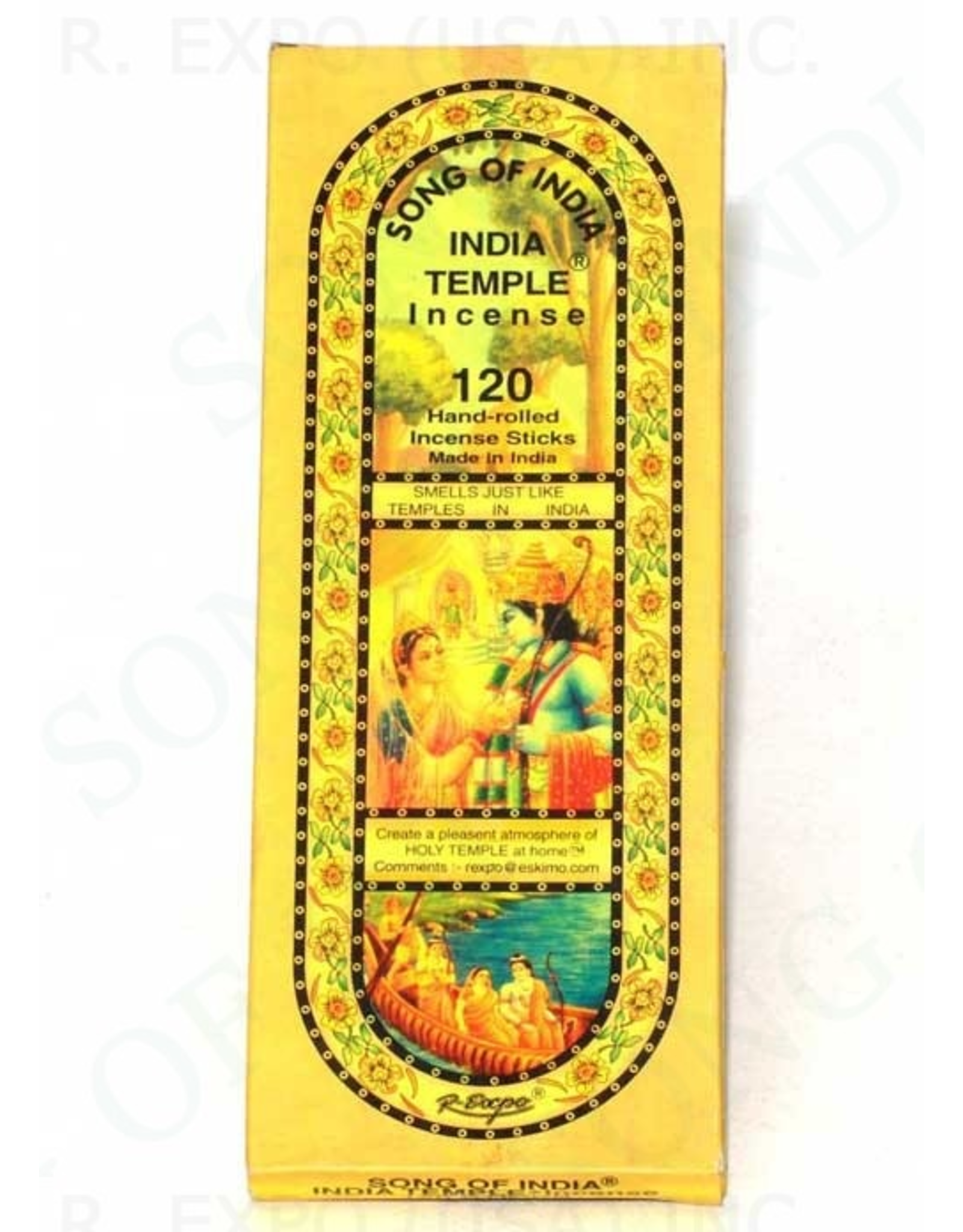 India Temple Incense 120 Pack