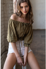 Off Shoulder Crop Top