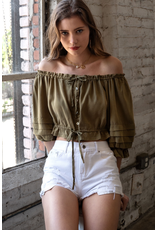 Off Shoulder Crop Top
