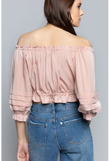 Off Shoulder Crop Top