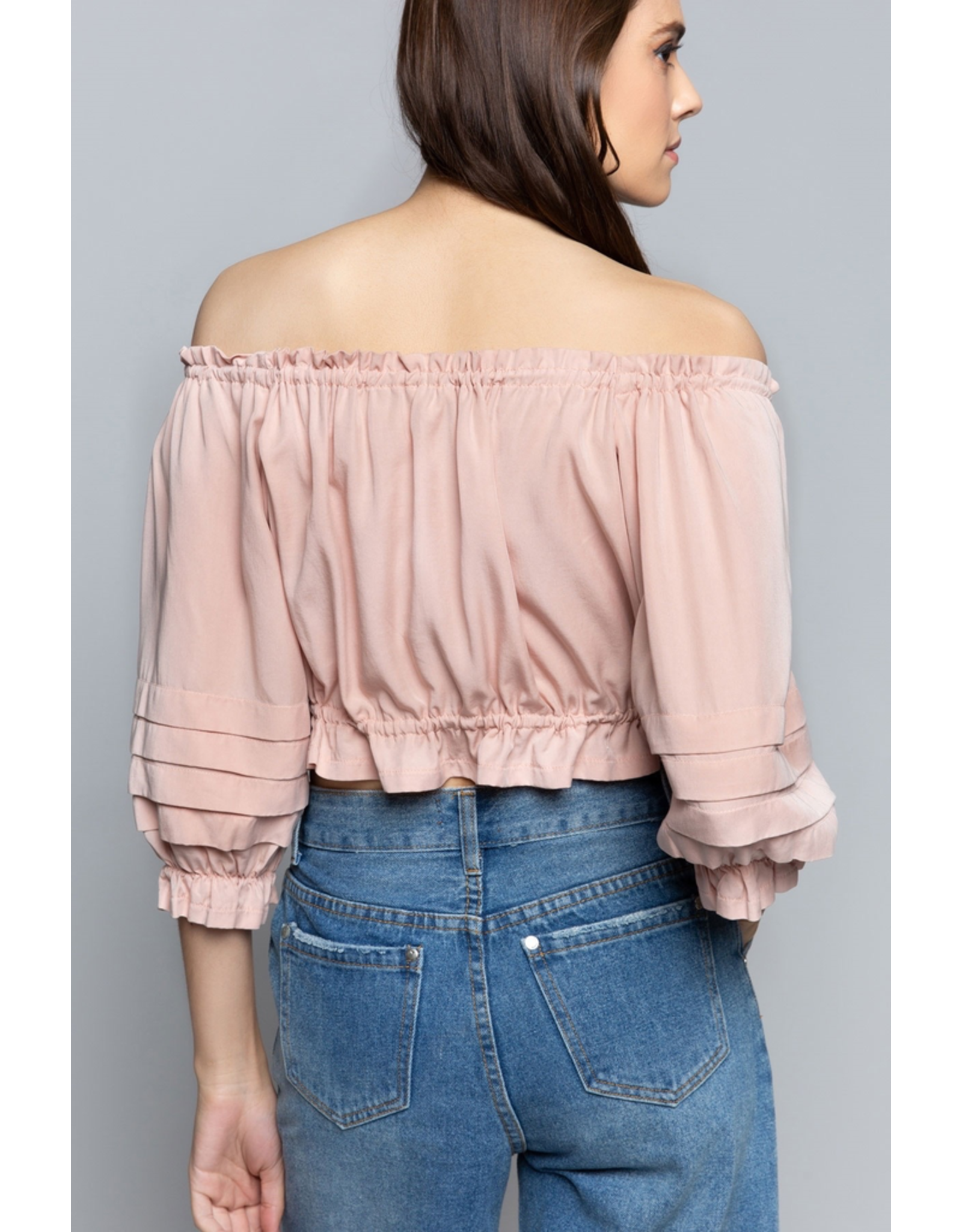 Off Shoulder Crop Top