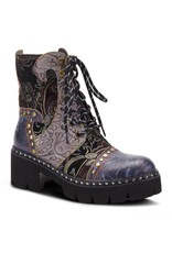 Severe Tooled Leather Bootie