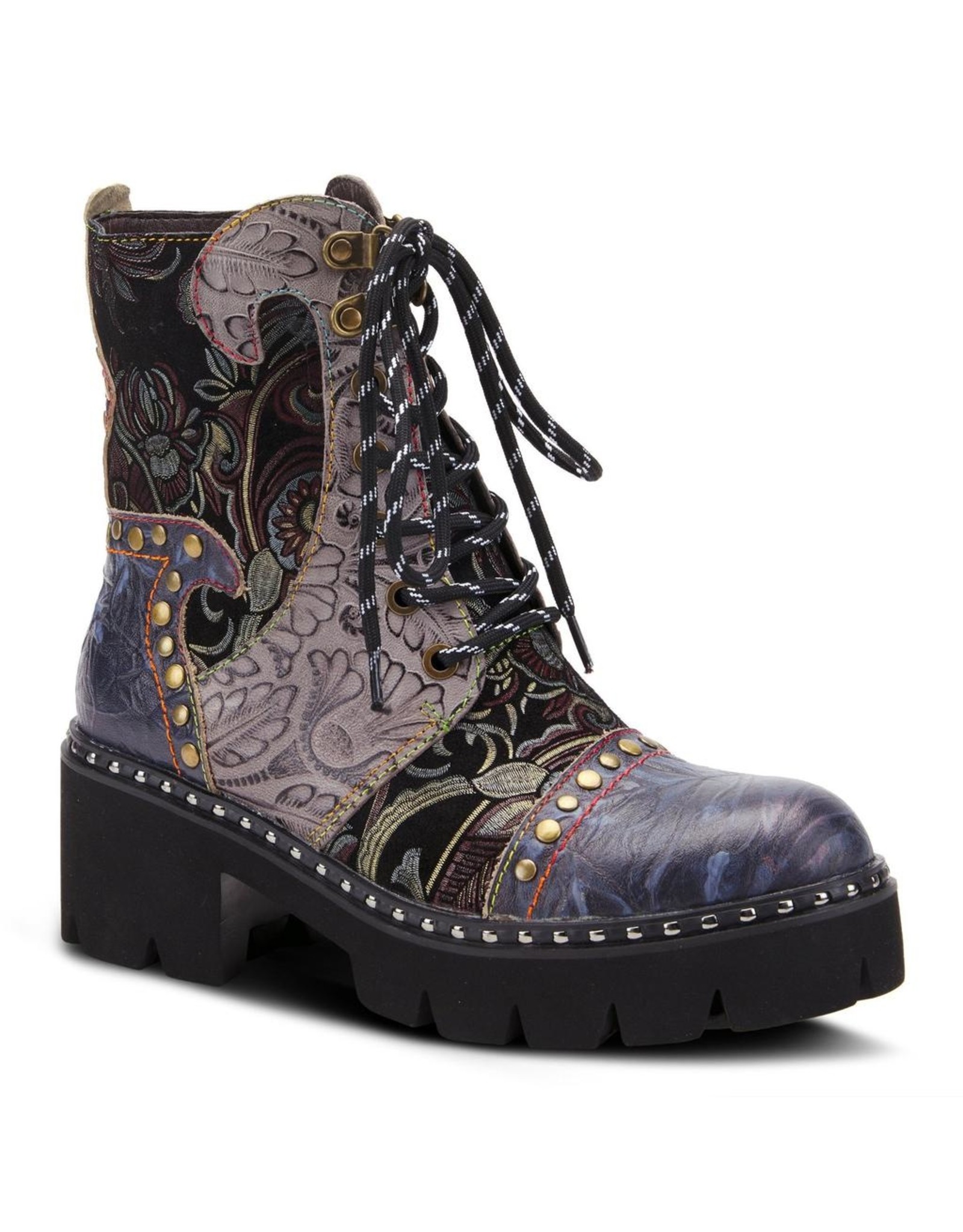 Severe Tooled Leather Bootie