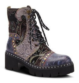 Severe Tooled Leather Bootie