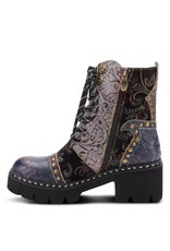 Severe Tooled Leather Bootie