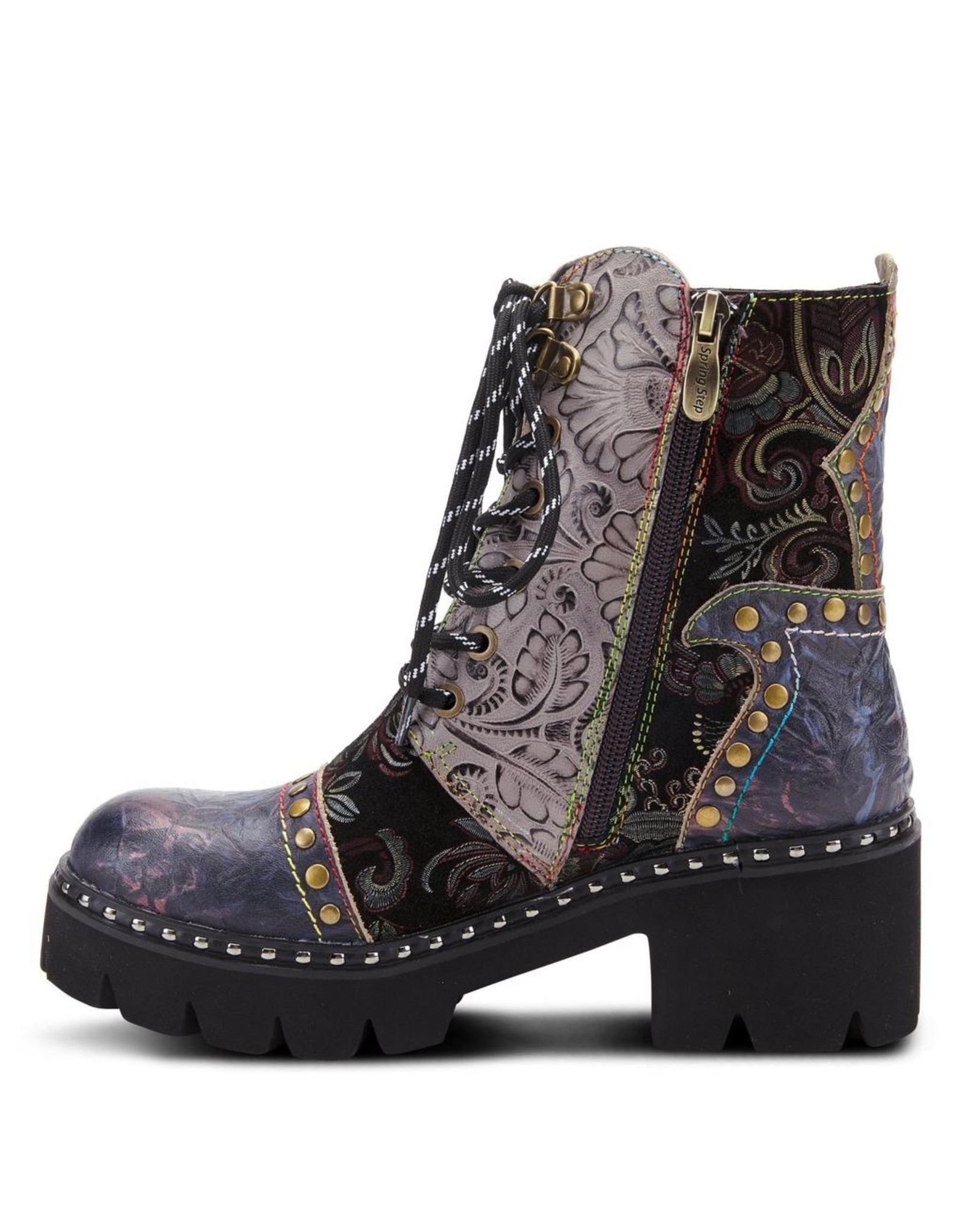 Severe Tooled Leather Bootie