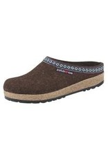 Wool Felt Chocolate Grizzy Clog