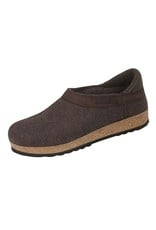 Wool Felt Grizzly Smokey Brown Clog