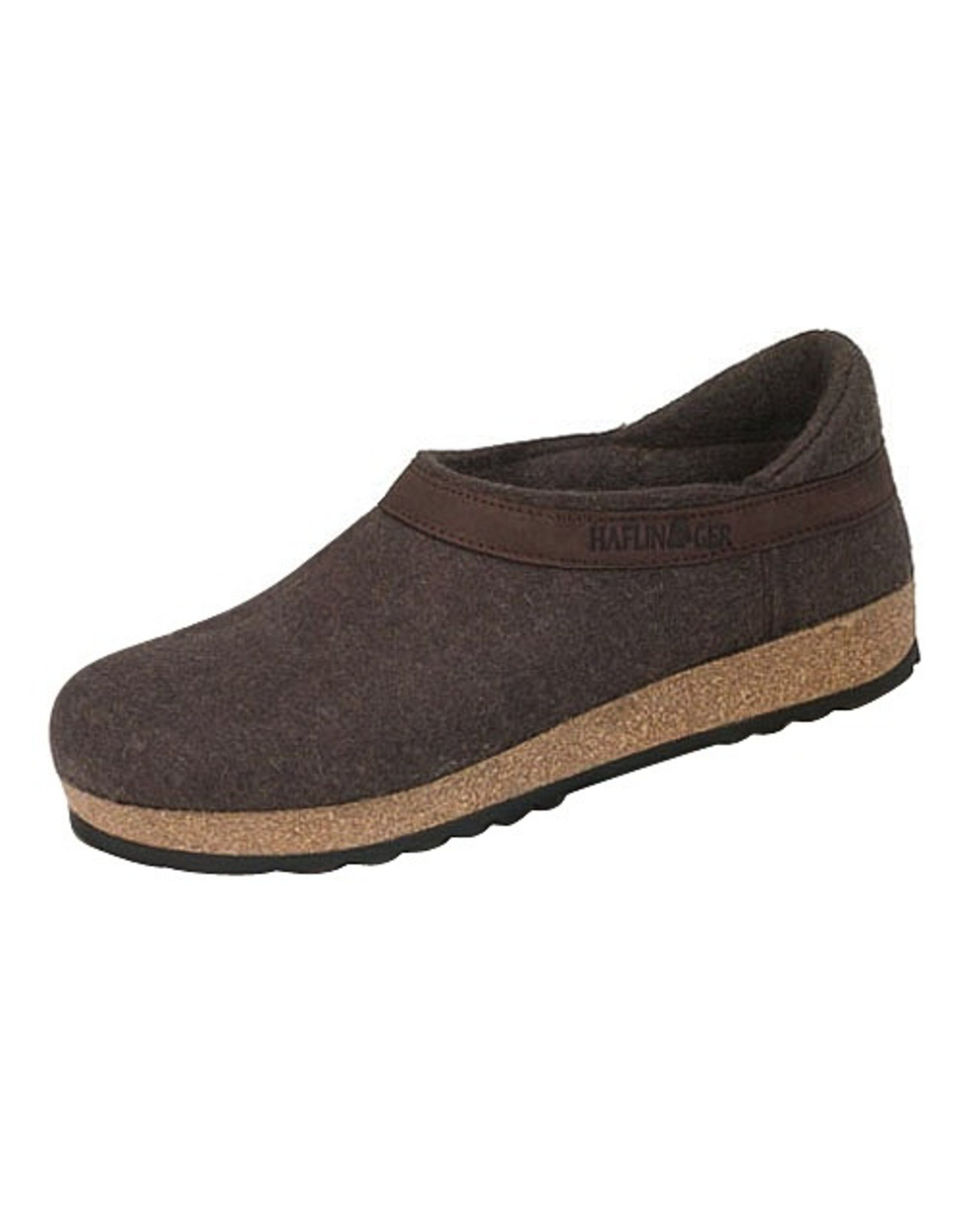 Wool Felt Grizzly Smokey Brown Clog