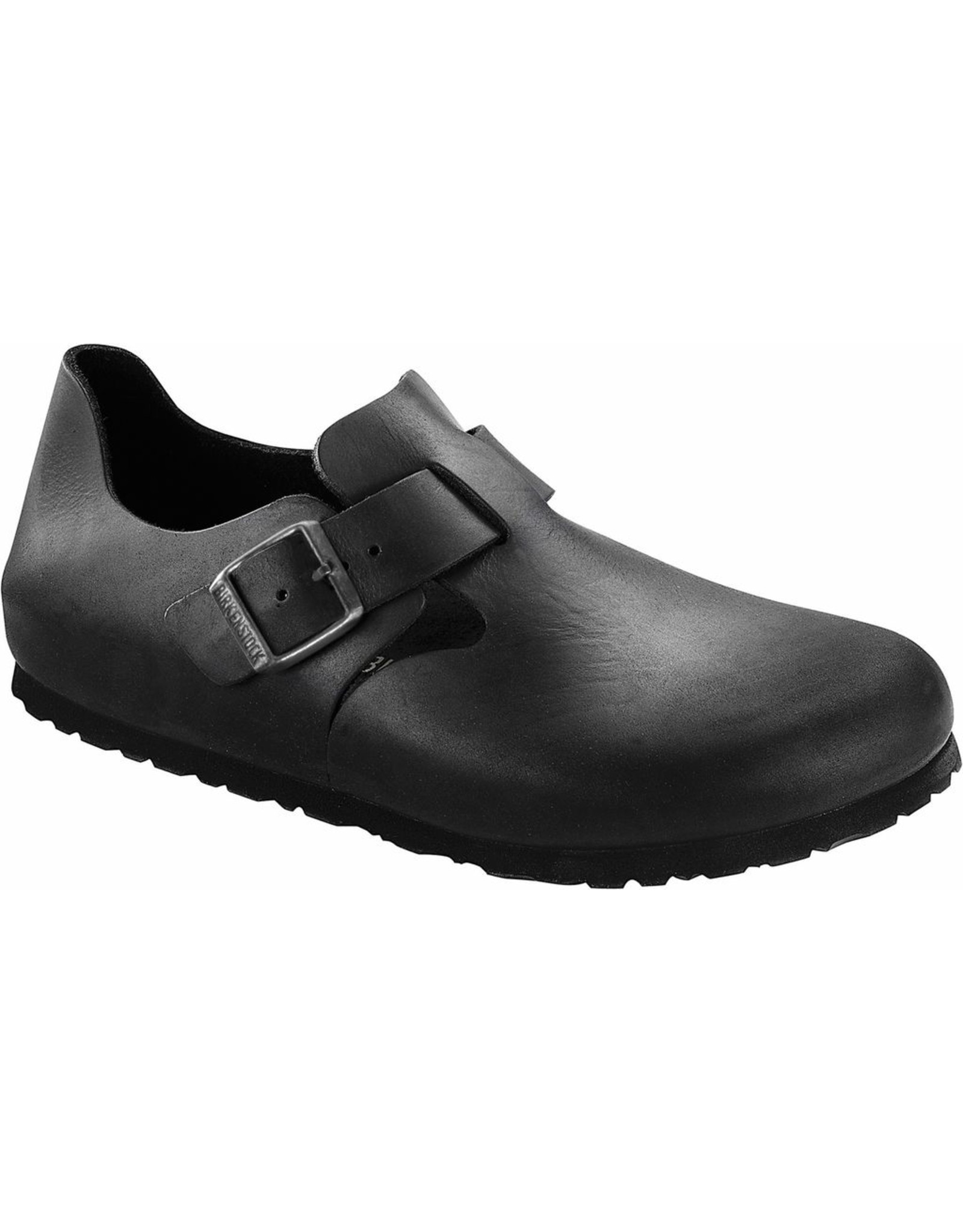 Birkenstock London Black Oiled Leather Shoe