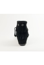 Minnetonka Double Fringe Side Zip Boot