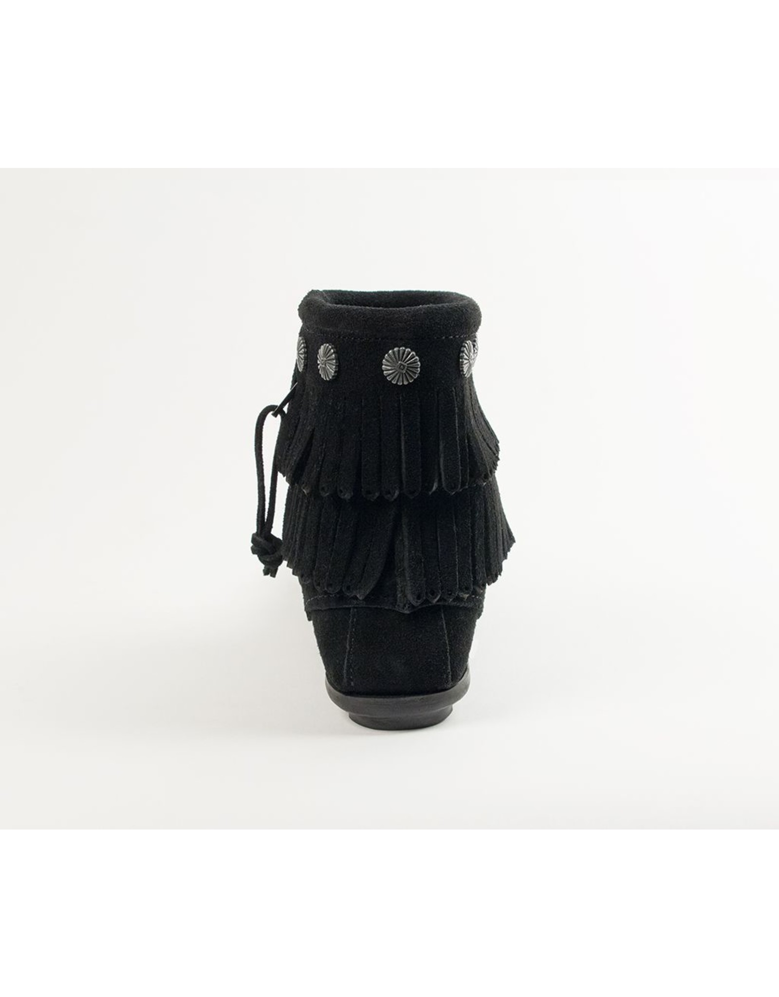 Minnetonka Double Fringe Side Zip Boot