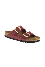 Birkenstock Arizona Soft Footbed Burgandy Suede Sandal
