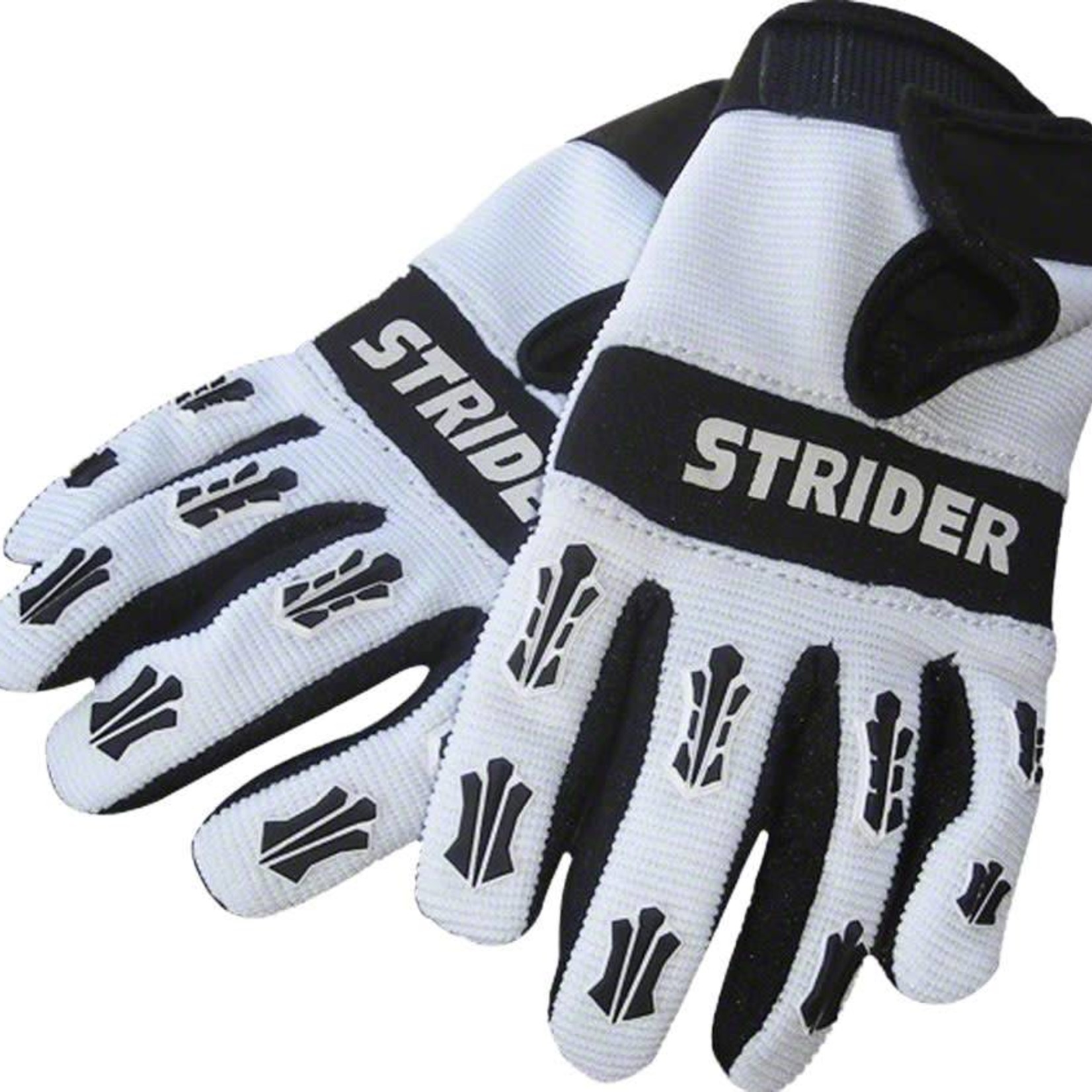 Strider Strider Adventure Riding Gloves: White/Black, 4K-XS