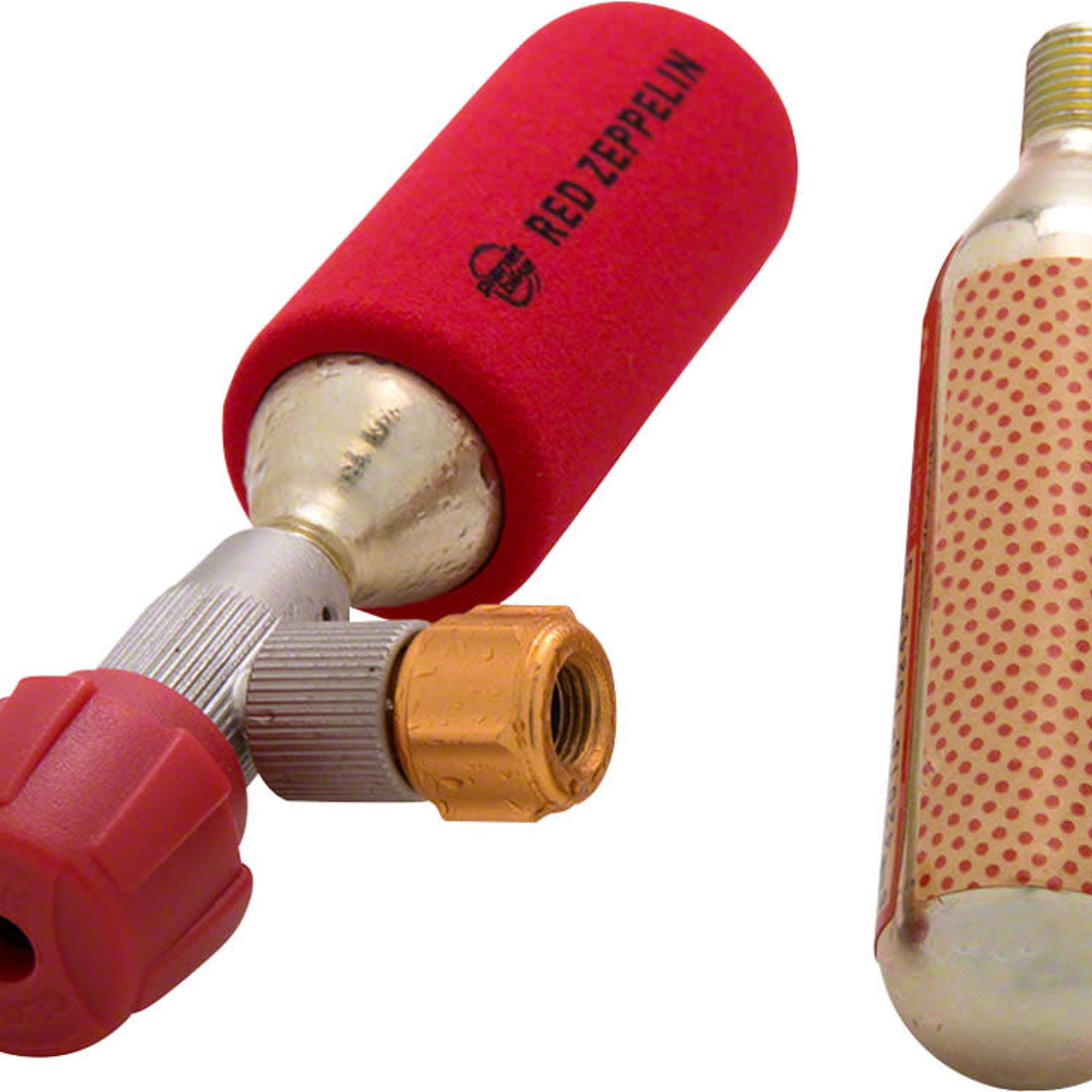 Planet Bike Planet Bike Red Zeppelin Inflator: Includes Two Threaded 16g Cartridges and Sleeve