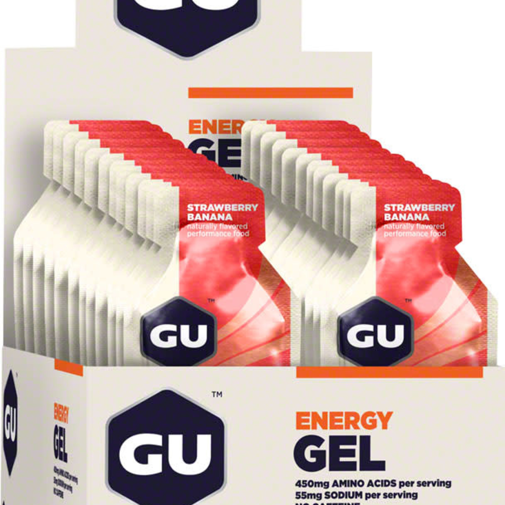 GU GU Energy Gel: Strawberry/Banana, Box of 24