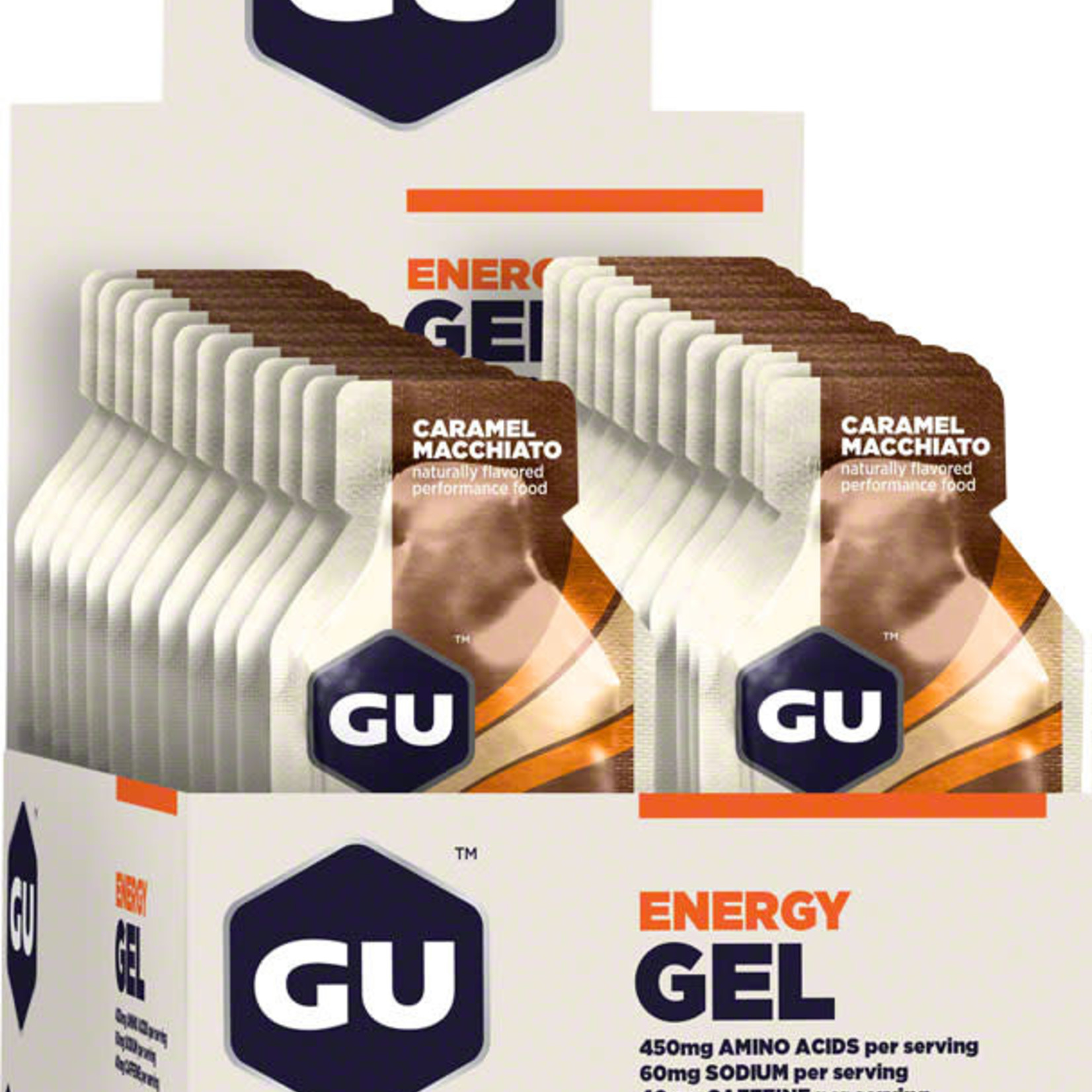 GU GU Energy Gel: Caramel Macchiato, Box of 24