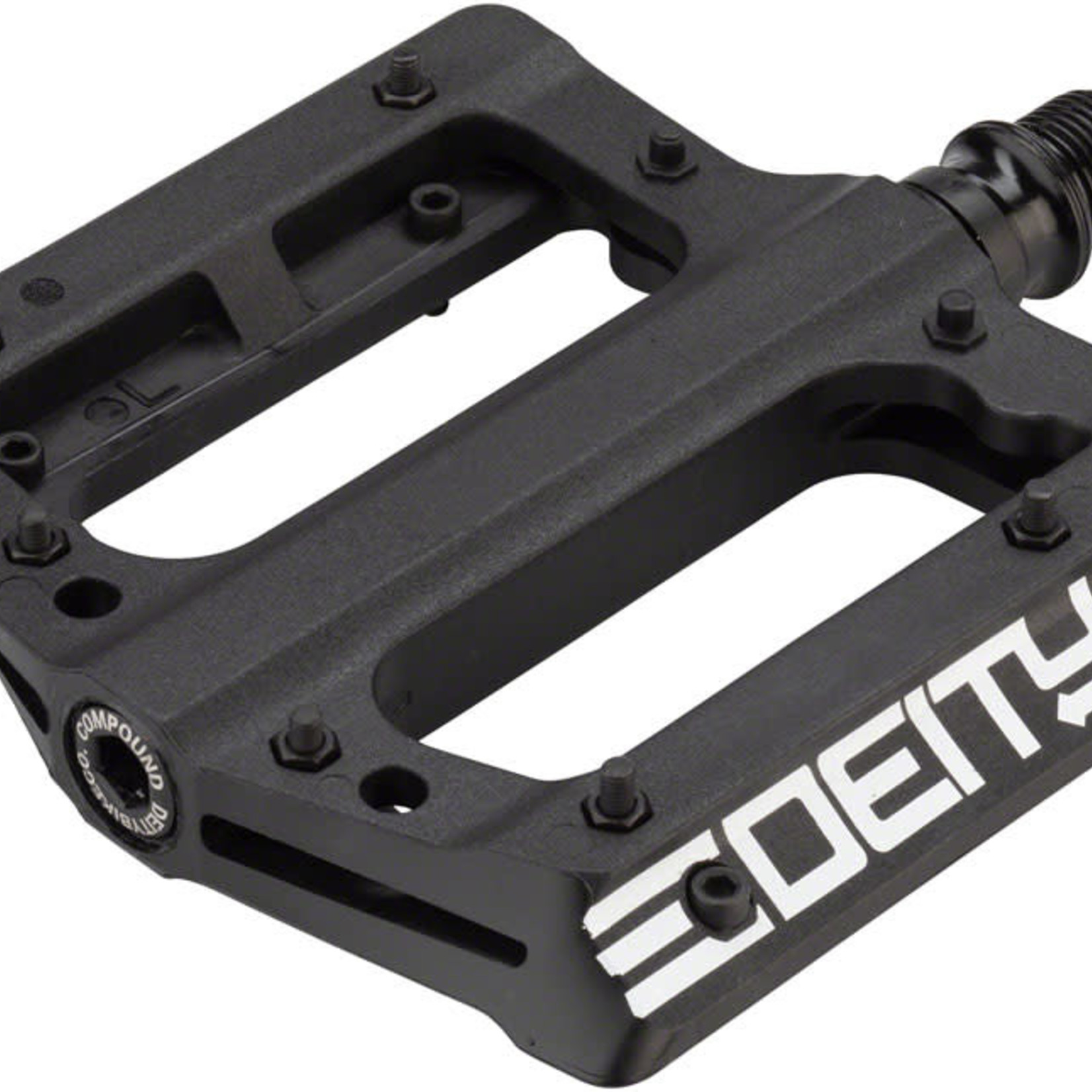 Deity Components Deity Compound Pedals - Platform, Composite, 9/16", Black/White