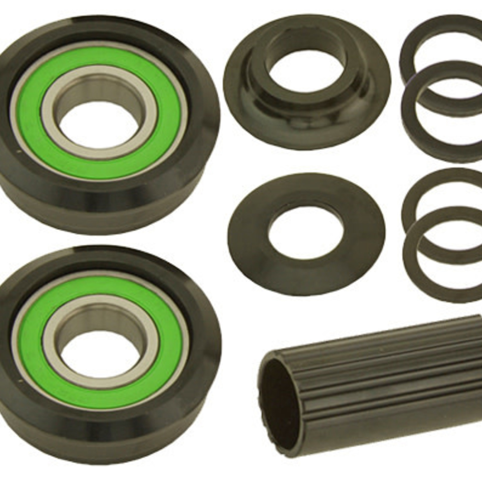 F&R Cycle Inc ALLOY BOTTOM BRACKET SET AMERICAN 21A 19MM KIT BLACK