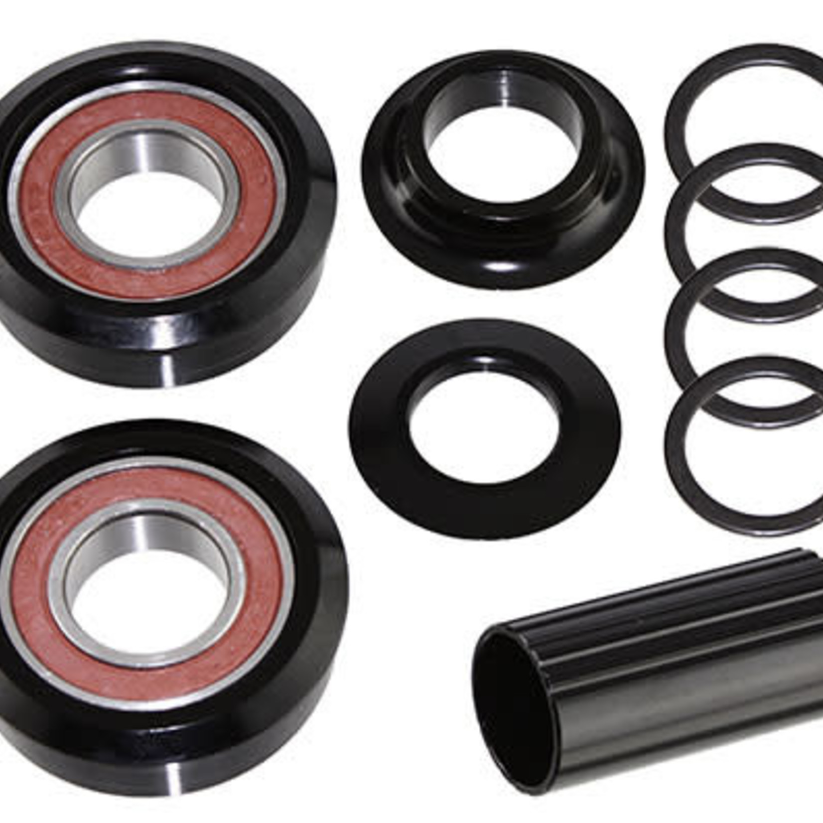 F&R Cycle Inc ALLOY BOTTOM BRACKET SET AMERICAN 22A 19MM KIT BLACK