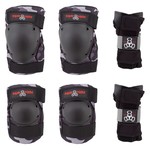 TRIPLE EIGHT PAD SET TRIPLE8 SAVER-3 ELBO/KNE/WRST LG CHARCOAL CAMO