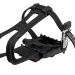 Dimension Dimension Sport Combo Pedals/Toe Clip Combo - Plastic, 9/16", Black