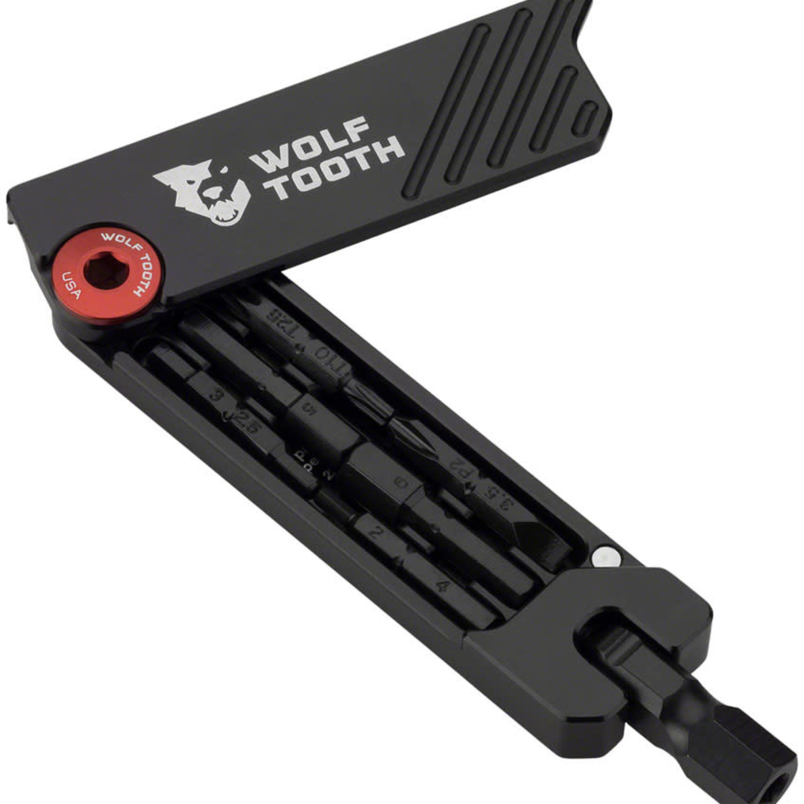 Wolf Tooth Wolf Tooth 6-Bit Hex Wrench Multi-Tool Red Bolt