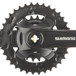 Shimano Shimano Altus FC-MT101-B2 Crankset - 175mm 9-Speed 36/22t Riveted Square Taper JIS Spindle Interface Black