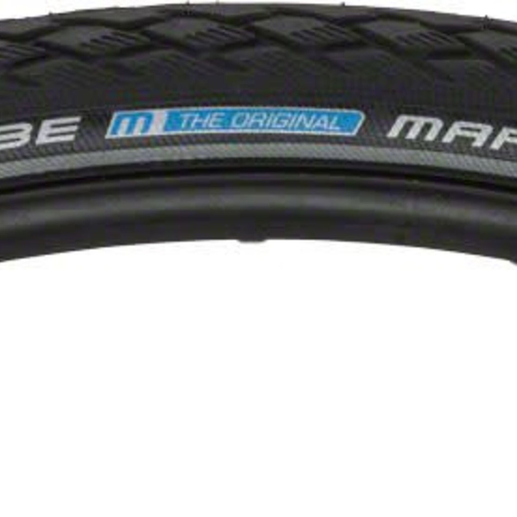 Schwalbe Schwalbe Marathon Tire, 700x35 Wire Bead Black with Reflective Sidewall and GreenGuard Protection