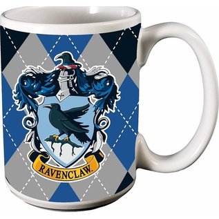 Spoontiques Mug - Harry Potter - Ravenclaw Crest Checkered 12oz