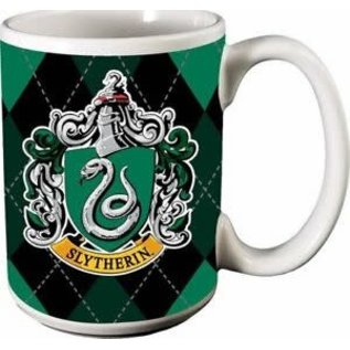 Spoontiques Mug - Harry Potter - Slytherin Crest Checkered 12oz
