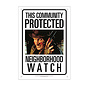 Aquarius Enseigne en métal - Nightmare on Elm Street - This Community is Protected Neighborhood Watch Freddy